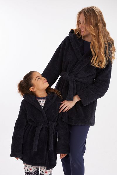 LILIAN Luna Morning Gown Mother Παιδική βελούδινη ρόμπα με αυτιά Πωλείται χωριστά Οι τιμές διαφέρουν