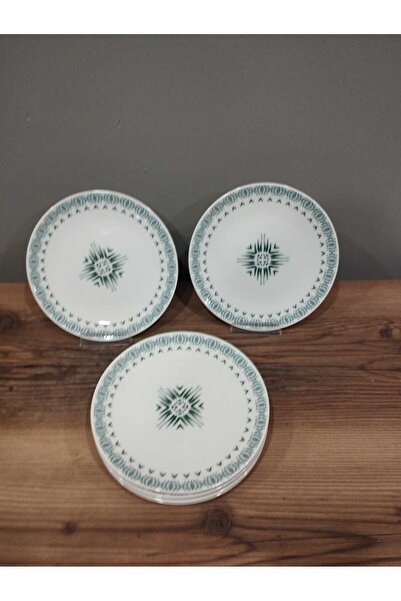 Tulü Porselen pasta tabağı 20 cm 6 adet