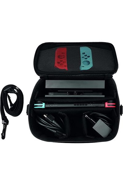Konix One Piece Protective Carrying Case with Shoulder Bag for Nintendo Switch,