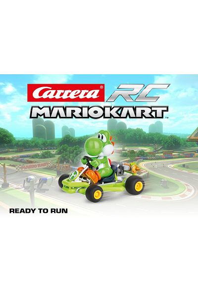Carrera Rc Mario Kart Pipe Kart Yoshi | Classic Design | Fast Charging | Age 6 | Racing