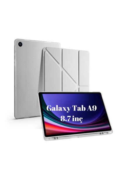 UnDePlus Galaxy Tab A9 8.7inç Uyumlu Kılıf Kalem Bölmeli Trifolding Case X110...