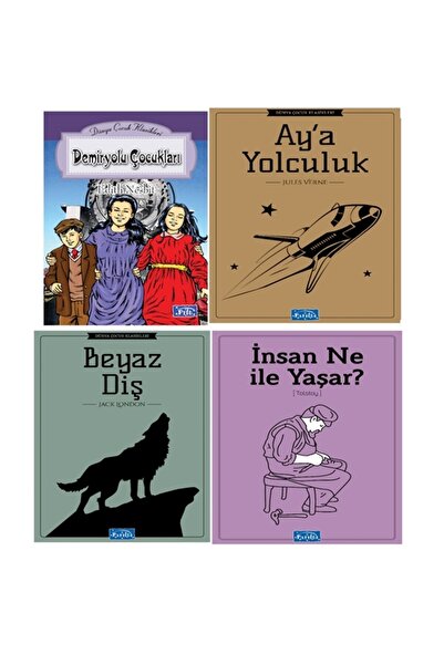 Parıltı Yayınları -HEDİYELİ- PARILTI BEYAZ DİŞ 4 KİTAP DÜNYA KLASİKLERİ SETİ ...