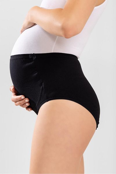 BAYKAR Γυναικεία Βαμβακερά Lycra Εσώρουχα εγκυμοσύνης Μαύρο