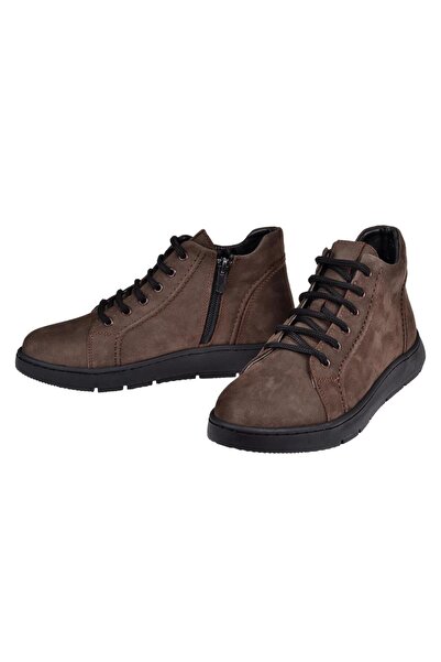 pullman Divadonna Hakiki Deri Kısa Kadın Bot BL-8472 KAHVE NUBUK