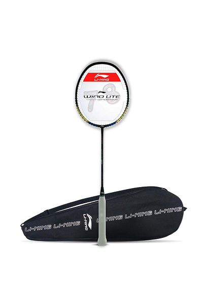 Li-Ning Li Ning Wind Lite 900 Carbon Fiber Strung Badminton Racket | Full Cover | Black/gold | Lightweight