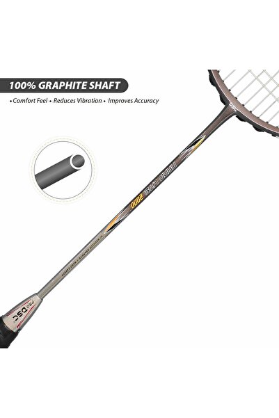 DSC Nano Lite 2000 Graphite Badminton Racquet | Lightweight | Precision Control | Full Cover Included