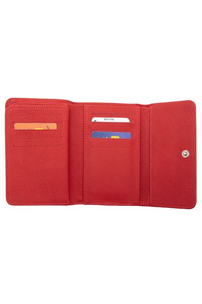 Eminsa Red Genuine Leather Women's Wallet