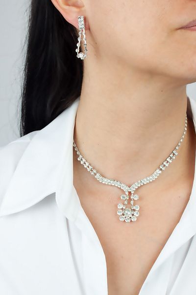 Liveyn Design Evening Dress Necklace Earring Set