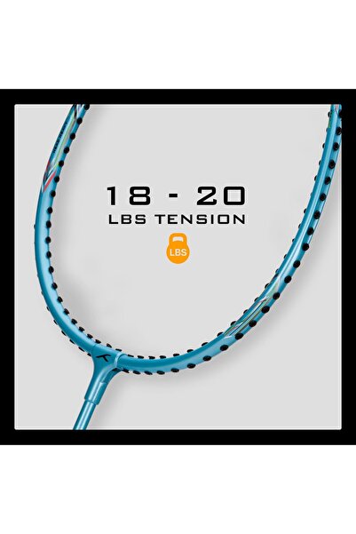 Hundred Powertek 200 Pro Badminton Racquet | Head Cover | Lightweight | Durable Performance | Precision