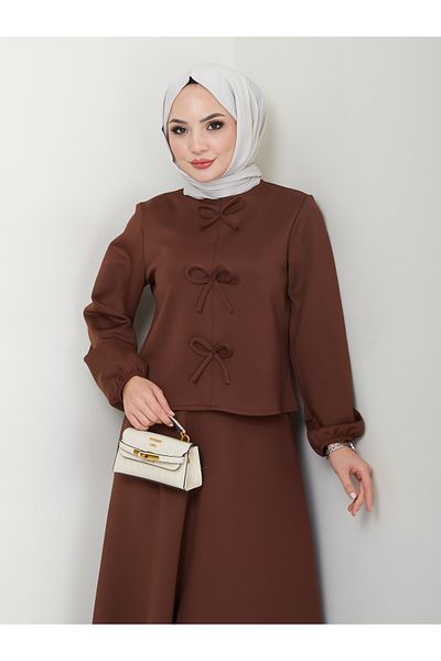VOLT CLOTHİNG Damen-Rock-Set mit Schleifendetail
