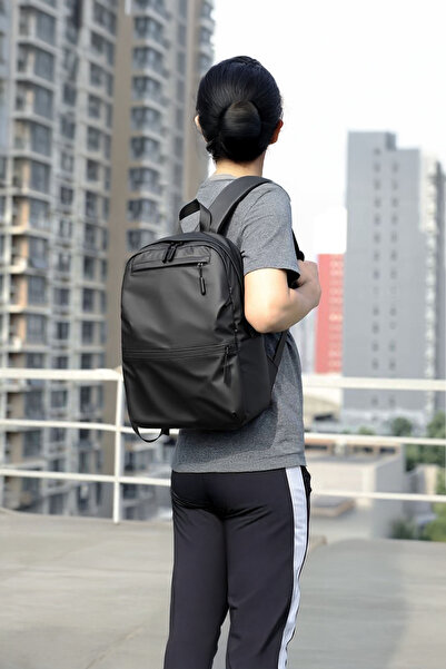 D'VERS Su Geçirmez Kumaş ve Fermuar Özellikli Unisex Notebook ve Sırt Çantası