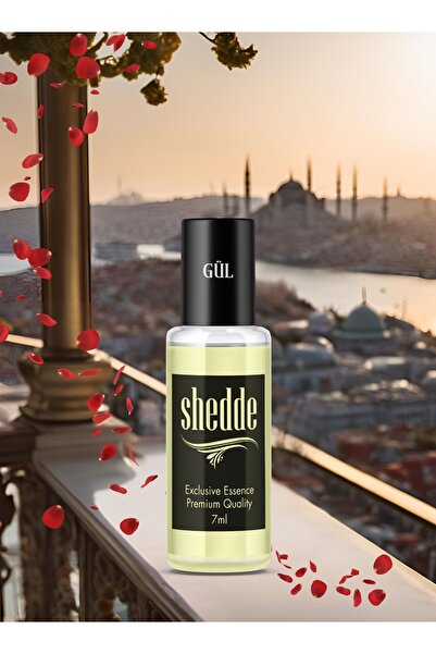 shedde Gül Kokusu Alkolsüz Esans 7 ml Parfüm Esansı Roll-on EDP Cep Parfüm Es...