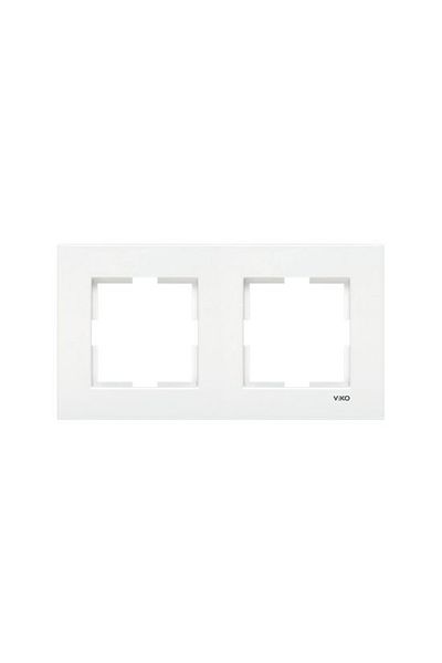 VİKO Viko Karre White (2 Pieces Soiled Socket and 1 Piece Double Frame)