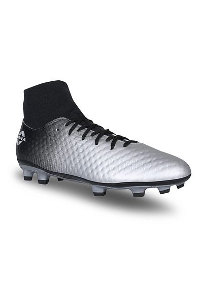 Nivia Oslar Blade 2.0 Football Shoes | Silver/black | Uk 9 | Soccer Shoes | Durable Cleats