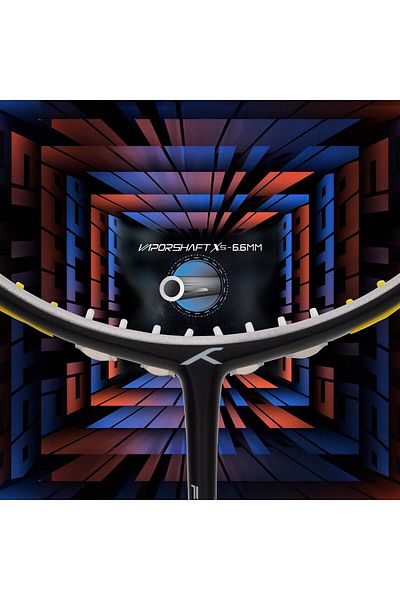 Hundred Flutter S Zoom Carbon Fibre Unstrung Badminton Racket | Full Cover | Precision Shaft | Durable