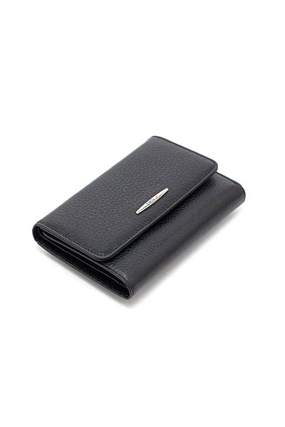Eminsa Black Genuine Leather Women's Wallet