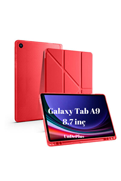 UnDePlus Galaxy Tab A9 8.7inç Uyumlu Kılıf Kalem Bölmeli Trifolding Case X110...