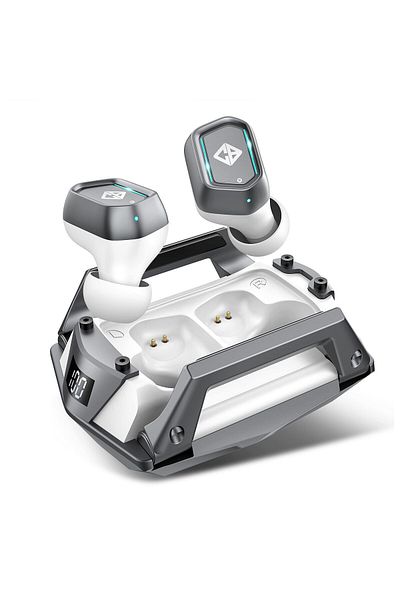 Cosmic Byte Cosmobuds X100 True Wireless (TWS) Earbuds | Bt 5.3 | 40 Hrs Playtime | White/silver