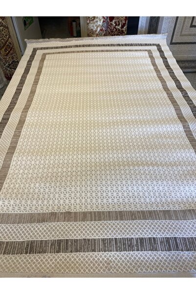 KARAR HALI Çerçeveli kahveli kremli halı