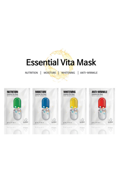 Orjena Set of 4 Basic Care - Moisturizing, Nourishing, Brightening and Firming Mask