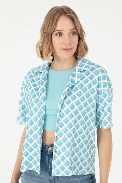 U.S. Polo Assn. Cămașă tricotată mentă pentru femei G082SZ0OG.000. 1825207
