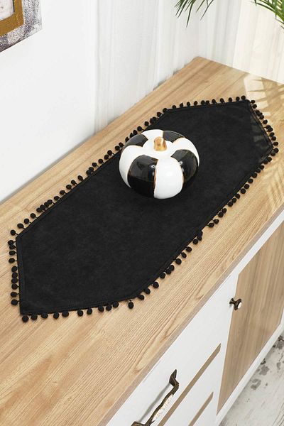 Aisha's Design Runner with Pompoms 120 X 40 Cm,R-20O