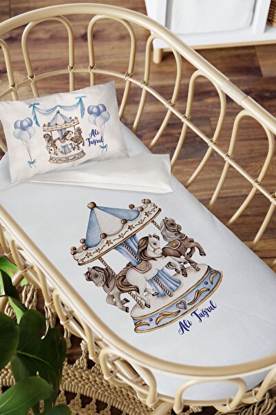 Homamia Isme Özel Anne Yanı 60x100 Beşik Uyku Nevresim Takımı