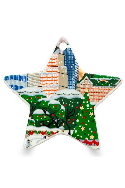 Jumbo New Year Yıldız Desenli Charm (YILBAŞI SÜSÜ)