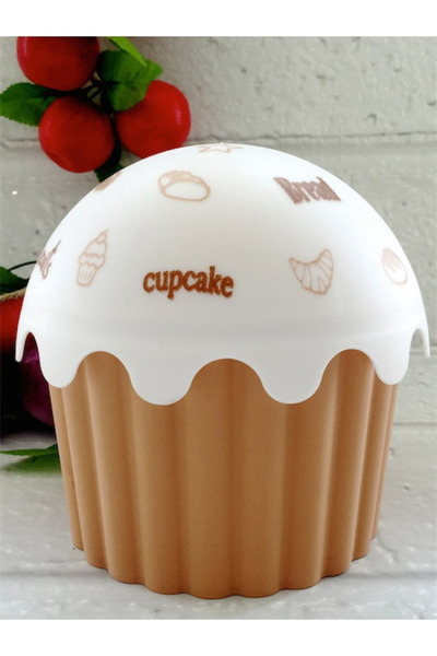 GeçerStore حاوية تخزين كب كيك بلاستيكية سعة 1200 مل - قفل مع آلية