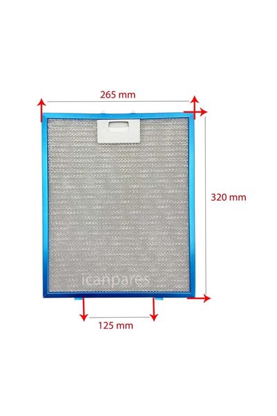 Parmis 26,5 X 32 Cm Aspiratör Davlumbaz Metal Yağ Filtresi 265x320mm