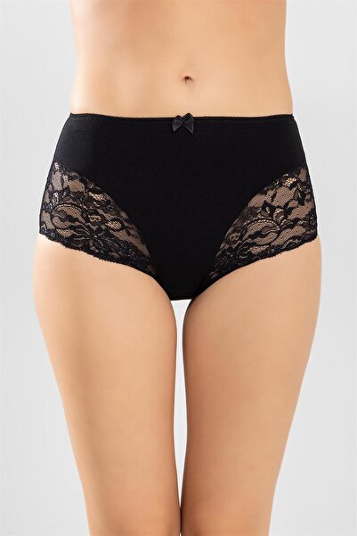 BAYKAR Chiloți Bato cu șireturi, clasici, din bumbac, cu talie înaltă, pachet de 3 negru