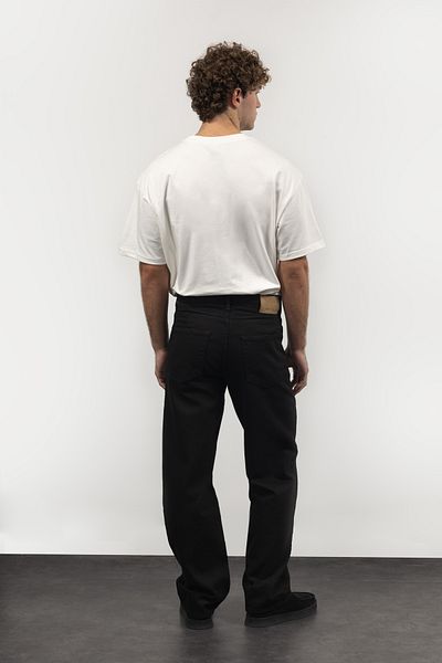 GIESTO Μαύρο Basic Regular Fit Jean