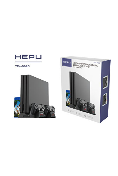 HEPU Ps4 Sogutucu Ve Şarj Tp4-882c Ps4 3 Soğutma Fanlı Stand