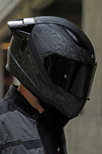 LS2 Rapıd 2 Race Crypt Mat Siyah Kask