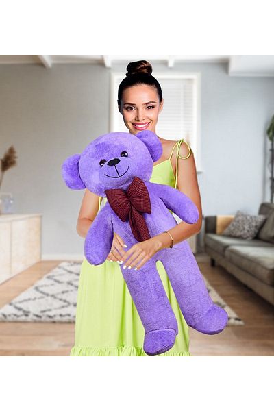 Pandamkee 120 Cute Plush Confused Bear with Bow Tie - Special for Lovers