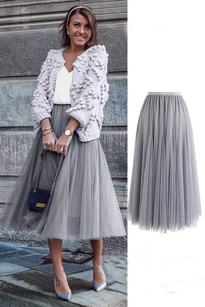 NALINCI Comfortable Tulle Skirt - Lined