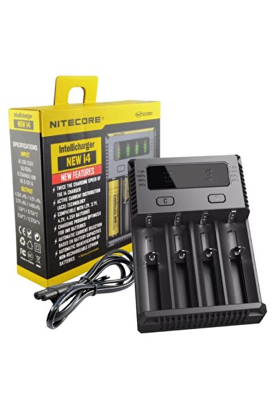 Nitecore New I4 Pil Şarj Aleti Li-ion Imr Lifepo4 Dolum Cihazı