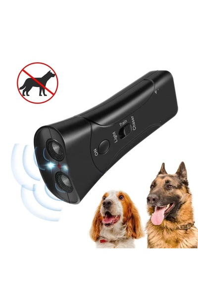 gaman Çift Sensörlü Ultrasonik Köpek Uzaklaştırıcı Işıklı Lazerli Havlama Önl...