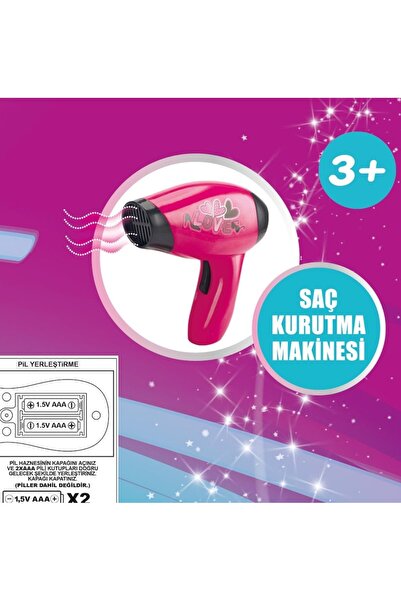 VARDEM OYUNCAK 92865 GÜZELLİK SETİ PİLLİ OYUNCAK SAÇ KURUTMA MAKİNESİ
