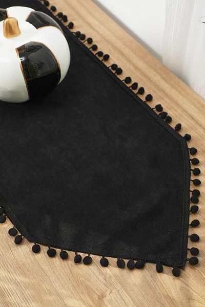 Aisha's Design Runner with Pompoms 120 X 40 Cm,R-20O