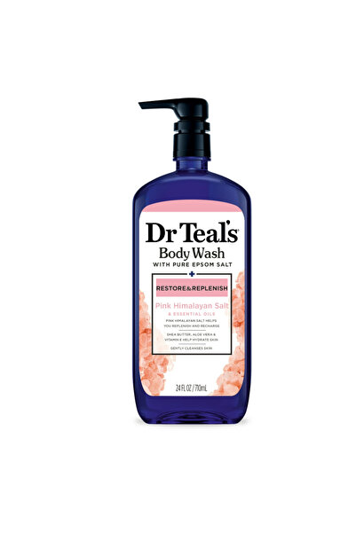 Dr Teals شامبو الجسم بملح الهيمالايا الوردي من دكتور تيلز، 710 مل