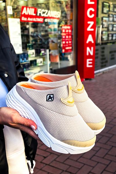 Aleza Shoes Παντόφλες Sabo Ορθοπεδικά Πλεκτά Χονδρή Σόλα