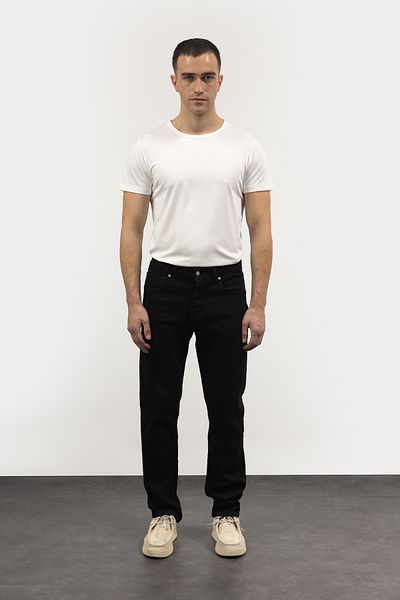 GIESTO Μαύρο Basic Slim Fit Jean