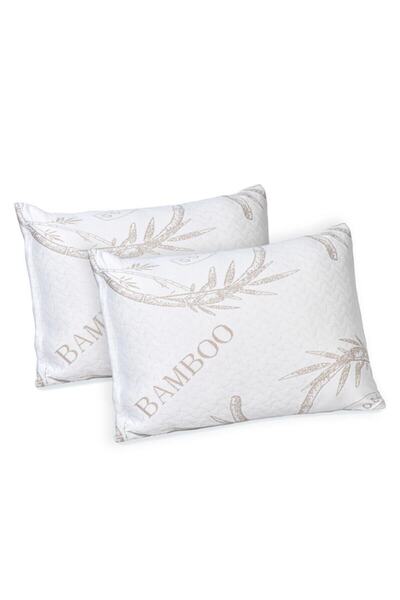 Opalin Bamboo yastık 50x70 visco Bamboo Yastık 2'li paket Çift kişilik bamboo yastık (2 ADET)