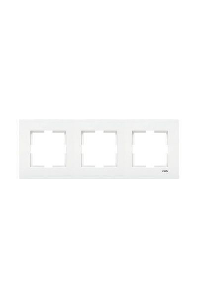 VİKO Viko Karre White Set of 3 - Commitator, Grounded Socket and Triple Frame
