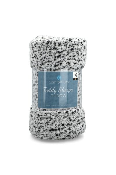 Comfort Bay Teddy Sherpa Throw 50 x 60inch DG-TDSHTH
