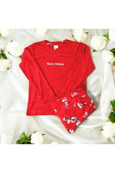 Mihra Velvet Personality Pajama Set - Women