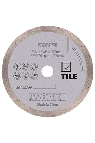WORX WA6075 WX801 İçin 76x10mm Fayans, Seramik, Mermer Elmas Kesme Diski