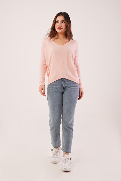 Hipo Trend Μαλακό ύφασμα Loose Cut Ροζ Μπλούζα