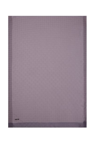 Aker 75X190 cm Monogram Jacquard Shawl